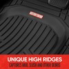 Motor Trend FlexTough Black Floor Mats for Cars & Cargo