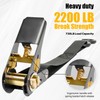 ARSKEN High-Strength 2 pcs Ratchet Tie Down Strap 1" x