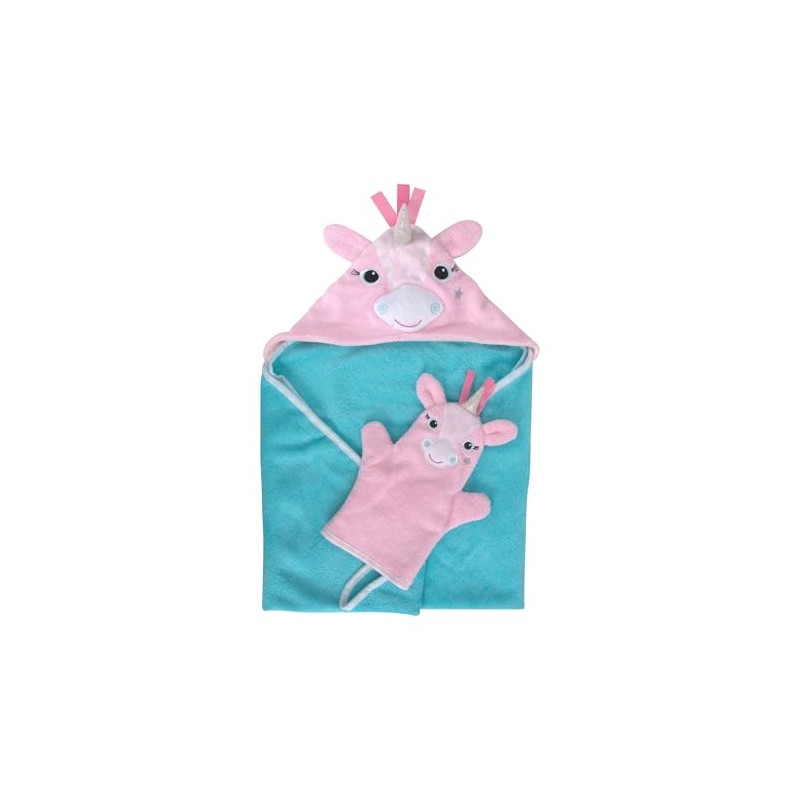 Zoocchini Baby Towel with Hood – Allie Unicorn – 100%