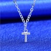 bifriend S925 Silver 26 Initial English Letter Crystal Chain Necklace