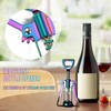 Winged Corkscrew, Iridescent Bottle Opener, Cork Remover, Rainbow Wine Gift