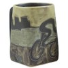 Mara Stoneware Mug - Bicyclist 12 oz.