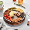 Shanik Acacia Wood Lazy Susan Cheese Board – Rotating Serving