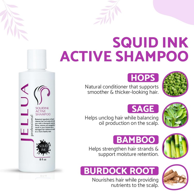 Jellua Squid Ink Active Shampoo 8 oz