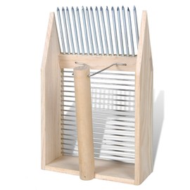 Neustanlo Berry picker, made of high-quality PEFCTM-certified beech wood, galvanised iron wire with corrosion protection, ideal harvest aid for blueberries, cranberries, etc.