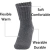 Weweya Wool Crew Socks - Warm Winter Thick Knit Long