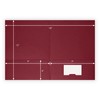 The Gallery Collection, 25 Count, Burgundy, Confidential Pocket Folders, Gold