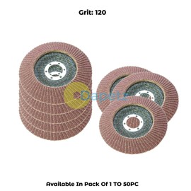 Dapetz ® Flap Discs 115mm 120 Grit Grinding Discs 4.5" Aluminum Oxide 1 Piece Grinding and Sanding Discs for Angle Grinder Metal Wood and Stainless Steel