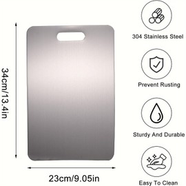 Metal Cutting Board,Titanium Cutting Boards for Kitchen，Yamato Titanium Cutting Board,Titanware Cutting Board For Cutting Meats Fruits And Vegetables(13.4 * 9in)