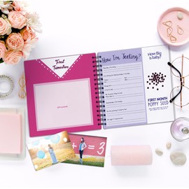 Unconditional Rosie My Belly Book â€“ Pregnancy Journal and Baby Memory Book with Stickers â€“ Babyâ€s Scrapbook and Photo Album â for First Time Moms â€“ Picture and Milestone Books for Toddlers