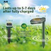 Solar Snake Repellent Ultrasonic Outdoor with LED Light, Sonic Mole