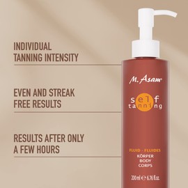M. Asam Sun Self Tanning Fluid (6.76 Fl Oz) - Body Self-Tanner With Immediate & Long-Term Effect, Natural-Looking & Long-Lasting Tan, Tanning Lotion With Moisturizing Ingredients.