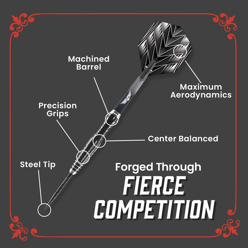 Shot! Darts Tribal Weapon Series 4 Steel Tip Dart Set-Centre