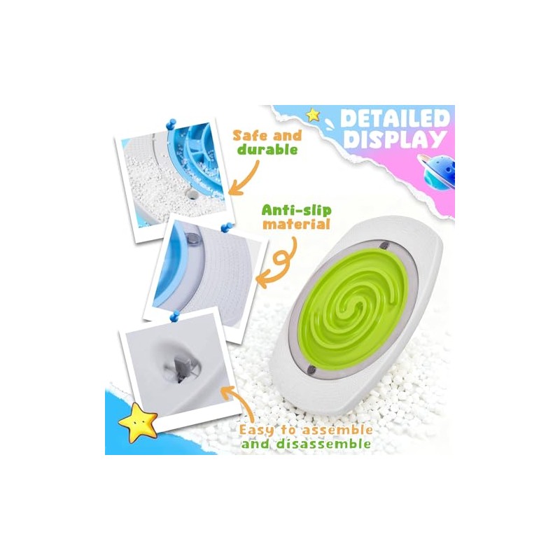 Maze Balance Board for Kids, 3 Replaceable Labyrinth Boards 140lbs