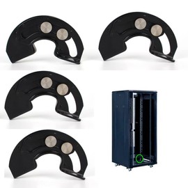 TAIQIAOLE 4PCS Hidden 90 Degree Door Hinge 90° Hidden Curved Hinge Lndustrial Equipment Cabinet Door Swing Limiter