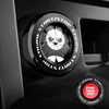 Tybasthe Rotary Push Start Button Cover, Panda Car Accessories Engine
