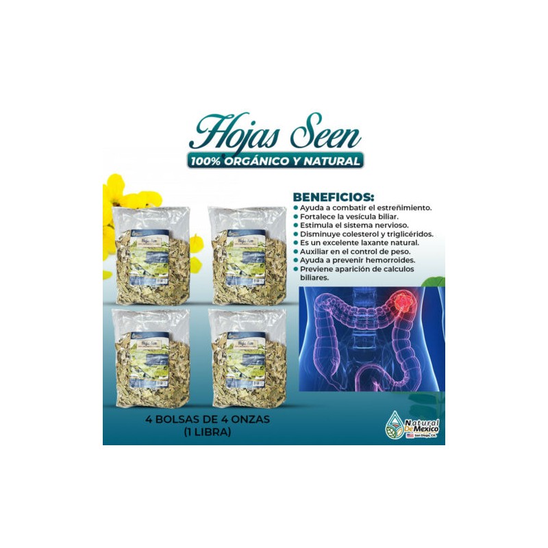 Natural de Mexico USA Hoja Sen Herbal Tea 1 Lb-453g