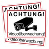 Clever Pool 3 Stickers Caution Video Surveillance Sign - DIN