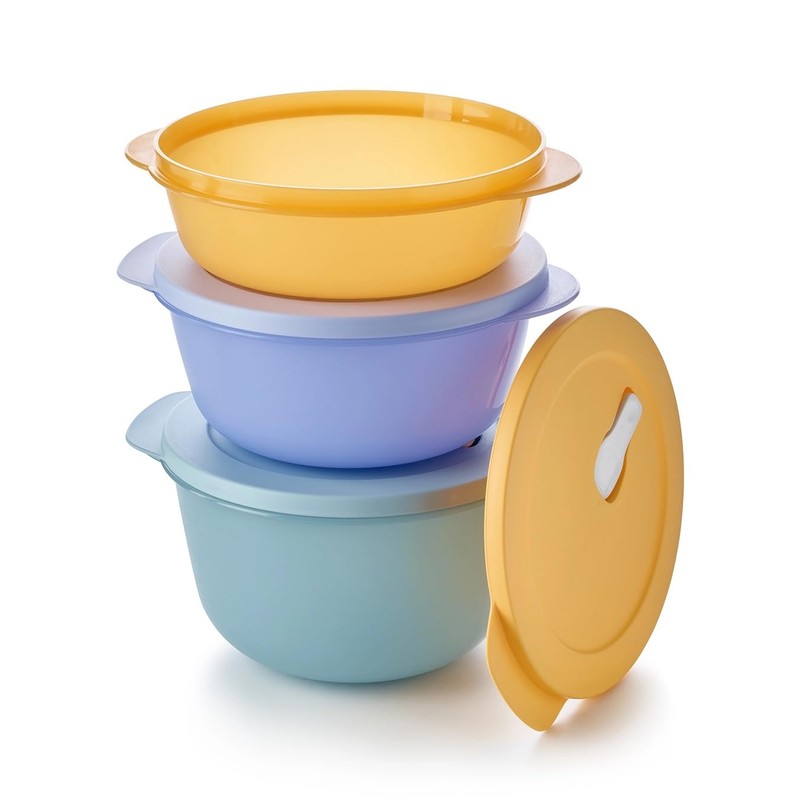 Tupperware Essentials Store, Serve & Go Large 3 Piece Bowl