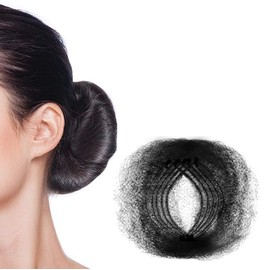 5 Pcs Ballet Bun Nets for Women - Invisible Elastic Edge Mesh Hair Net Covers for Dance, Performance, Sports - Durable and Stretchable (Black)