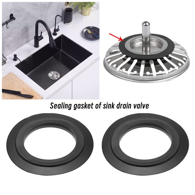 EMSea 10PCS Sink Sealing O-Ring Lip Seal Rubber Seal Washer