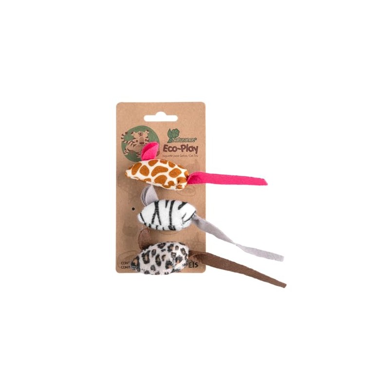JUGUETE RATON ECOPLAY - 3 PZ