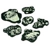 LITKO Space Fighter, Asteroid Template Set, Translucent Grey (6)
