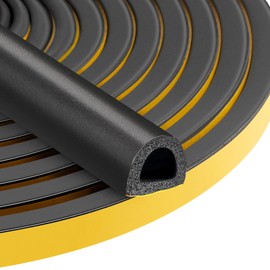 20 Feet Weather Stripping Seal Strip for Doors/Windows, Weather Stripping Door Seal Self Adhesive Door Weather Stripping Weather Strip Seal Strip for Door Frame/Window Seal (from 5/16 in to 15/32 in)