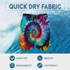 Srcnhim Mens Tie Dye Quick Dry Printed Short Swim Trunks