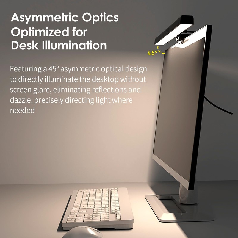 BY-J PC Screen Lamp with Remote Control, Adjustable Screen Light