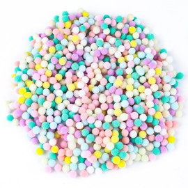 Mini Pompoms Colourful, Pack of 2000 Pompoms for Crafts, 10 mm, Pompoms Balls for Decorating, Decorating, Sewing, Crafts, DIY Crafts, Colourful Crafts, Nursery Crafts, Children, Adults