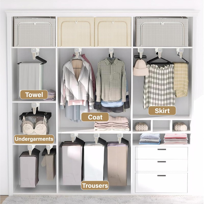 Adjustable Pull Out Hanger Rail Rod,31cm Pull Out Clothes Rail,Extendable