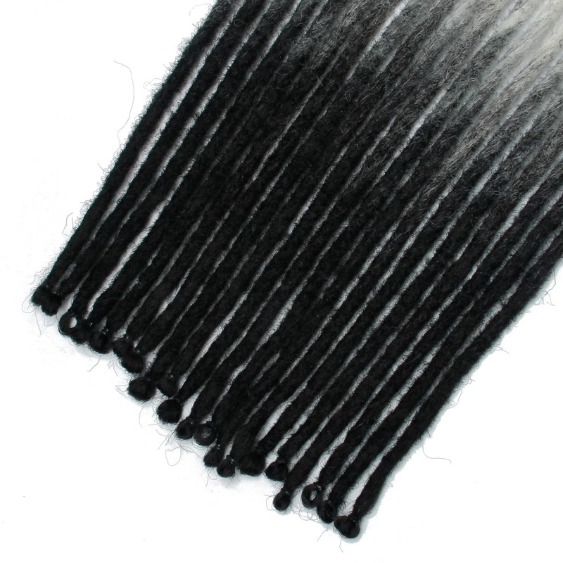 Thin 0.6cm Synthetic Dreadlock Extensions Handmade 24Inch 20 Strands Crochet