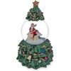 BestPysanky Santa Riding Polar Bear in Spinning Musical Water Snow