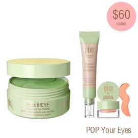 Pixi POP Your EYE with BeautifEYE, Botanical Collagen Eye Serum & Correction Concentrate Brightening - Combined Variations: Light-Medium Skintone
