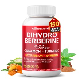 NESSARIT Berberine, Cinnamon, Turmeric, Bitter Melon & Gymnema – Support Heart & Metabolic Health – 150 Capsules