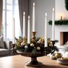 Baquler 100 Pcs Flameless Taper Candles Battery Operated Taper Candles