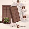 XIZIX Chocolate Bar Mold 2 Pack, Non-Stick Deep Dubai Chocolate