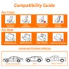 ZenRide Front Car Seat Covers 2PCS,3D Design Nappa Leather Waterproof