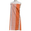 LES POULETTES - Fouta Beach Towel Orange Cotton and White