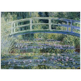 Claude Monets Water Lilies and Japanese Bridge 1899 - Premium 1000 Piece Jigsaw Puzzle for Adults