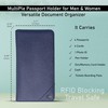 Snazzy Hawk Family 4 Passport Holder - Travel Wallet RFID