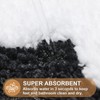 ORTIGIA Cute Scalloped Bathroom Rugs Non Slip Washable, Quick Dry