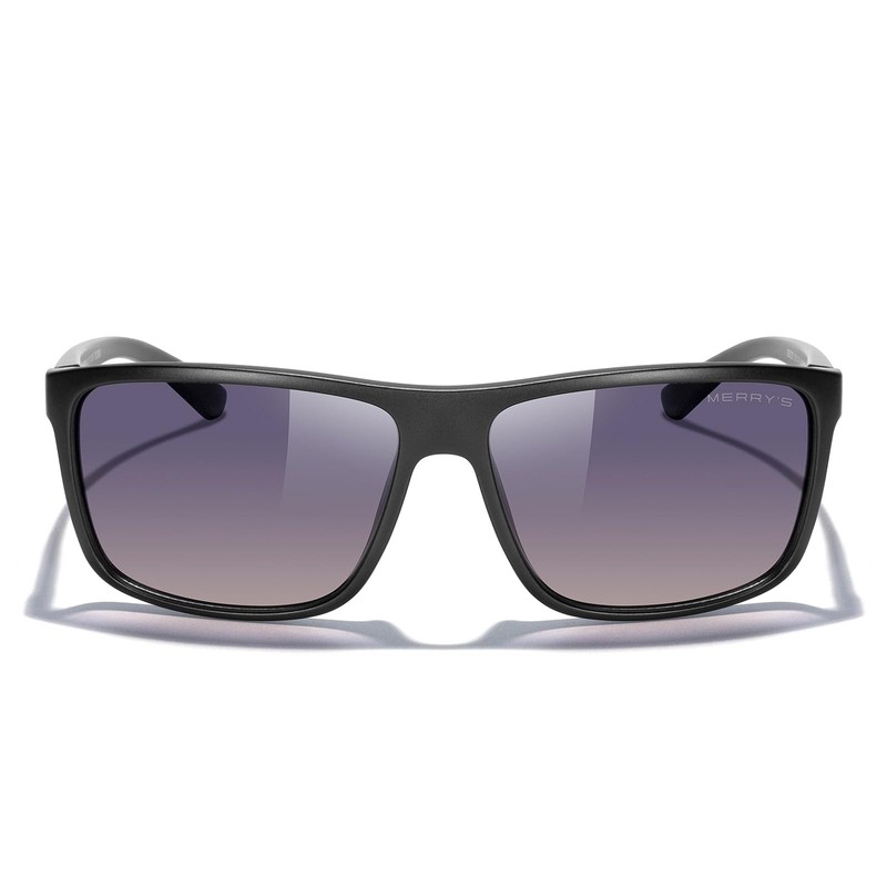 MERRY'S Rectangular Polarized Sports Sunglasses for Men Women Cycling Driving