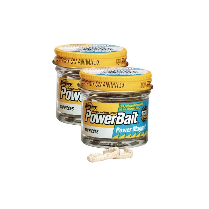 BERKLEY Powerbait Micro Maggots - White (110)