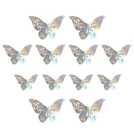 HappyHome 12pcs Butterfly Wall Stickers 3D Wall Stickers Butterfly Wall Decor Wall Decor (B Type)