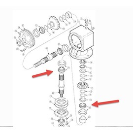 Output Bearing & Race for World Agritech Super 8/10 Side Gearboxes Code 7210E