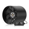 Hon&Guan 8 Inch Inline Booster Duct Fan with Speed Controller