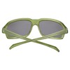 Serengeti Hext Sunglasses (Shiny Milky Khaki -Saturn Polarized Smoke)