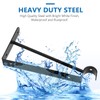 4 Pcs Closet Shelf Bracket with Pole Holder, Triangle Shelf